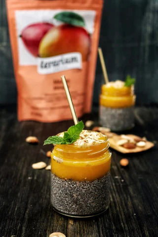 budinca de chia cu mango de la terarium